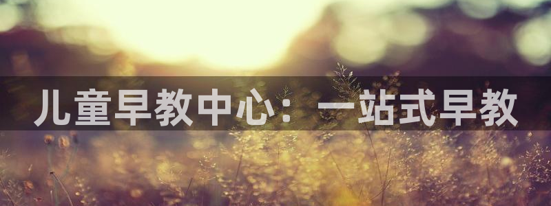 天狮娱乐是赌博吗：儿童早教中心：一站式早教